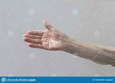 Old Lady S Hand Elderly Lady Is Waiting For Help Stock Photo Image