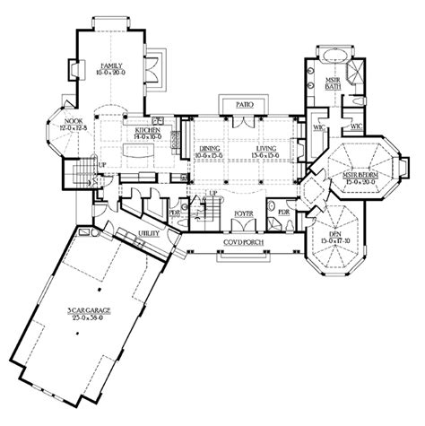 Craftsman Style House Plan 4 Beds 45 Baths 5180 Sqft Plan 132 519