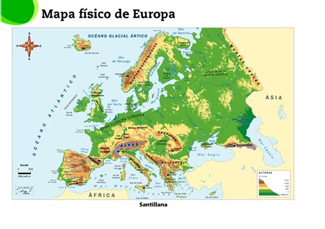 Juegos De Geografía Juego De Mapa Físico De Europa Mares Montes