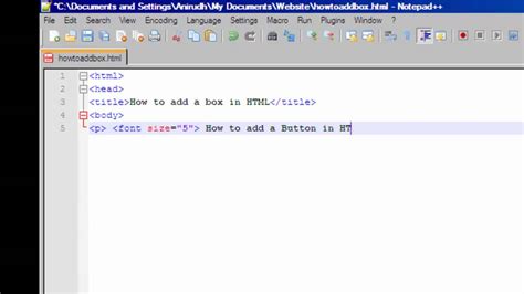 Html How To Add A Button In Html Youtube
