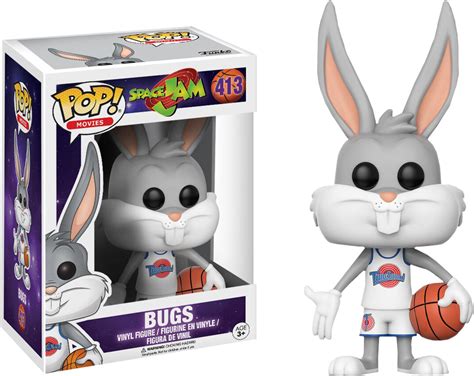 Ready to hit the court, he's wearing his tune squad uniform. FUNKO POP SPACE JAM BUGS BUNNY