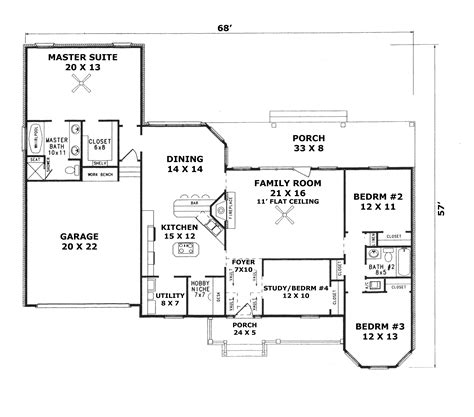 Ravelle Place Ranch Home Plan 069d 0058 Shop House Plans And More
