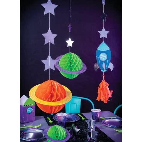Space Party Decorations Blast Off Decor Space Birthday Etsy Space