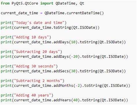 Python Pyqt Date And Time Python Cppsecrets Hot Sex Picture