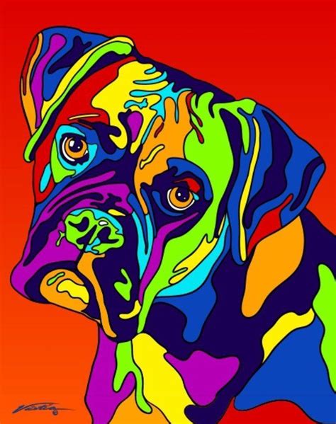 Multi Color Boxer Matted Prints And Canvas Giclées Hand Painted And