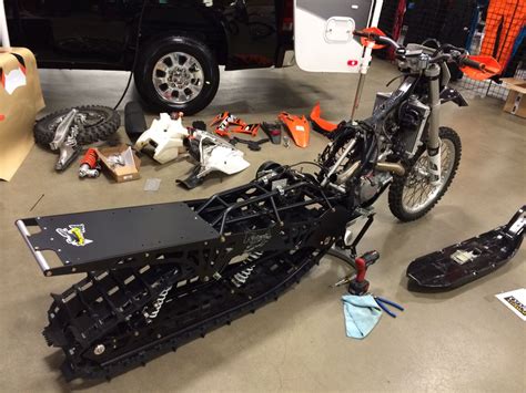 Stop waiting for the snow to melt; SnoWest Snow Bike Project: KTM 500 Turbo | Snow Bike World