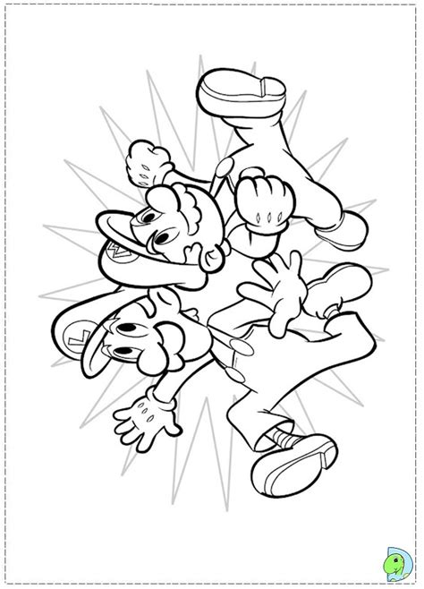 Mario is the protagonist from a popular nintendo video game franchise. Super Mario Bros Coloring page- DinoKids.org