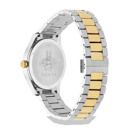 Gucci G Timeless Snake Silver Dial Two Tone Unisex Quartz Watch
