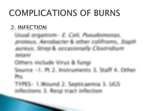 Solution Complications Of Burns Studypool