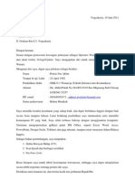 Itu tadi merupakan contoh surat lamaran kerja yang bisa anda. Form Kosong CV