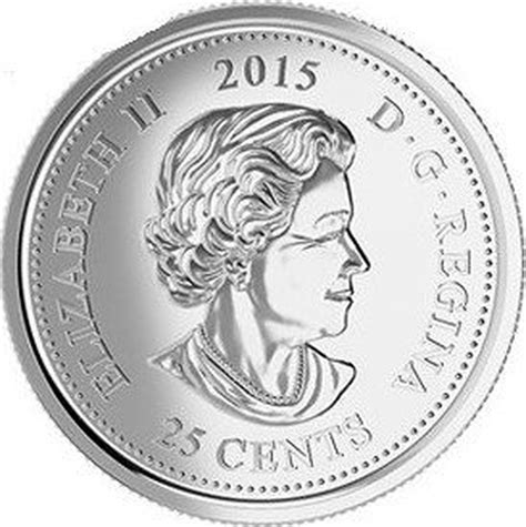 Canadian 25 Cents 2015 Coins Coinscatalognet