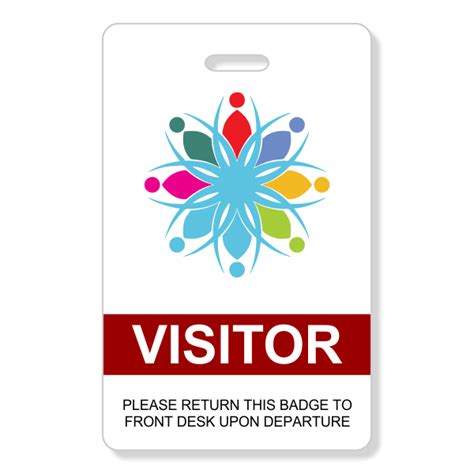 Visitor Badge Template Free Free Printable Templates
