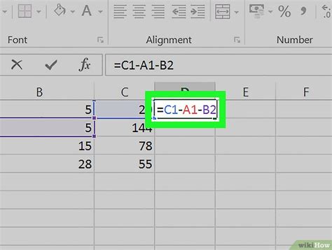 How To Subtract In Excel