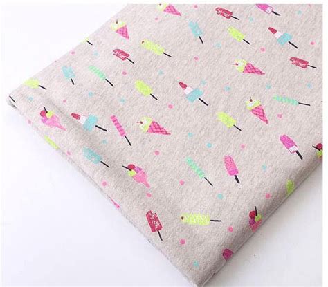Join squares together for a blanket that will have you looking like a knitting guru! Ice Cream French Terry Knit Fabric/ice corn knit jersey ...