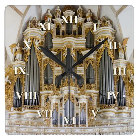 Merseburg Pipe Organ Clock With Roman Numerals