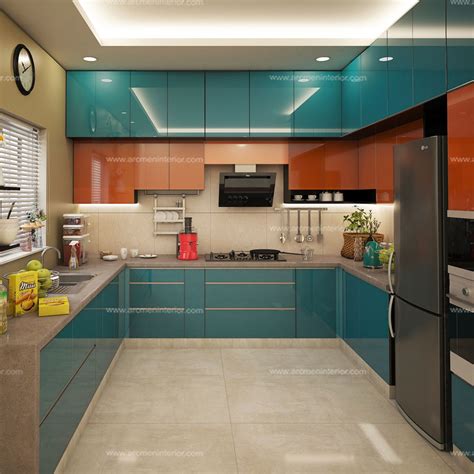 Dark brown cabinets with hardwood floor. Arcmen | Luxury Glass Kitchen Design | Modular Kitchen ...