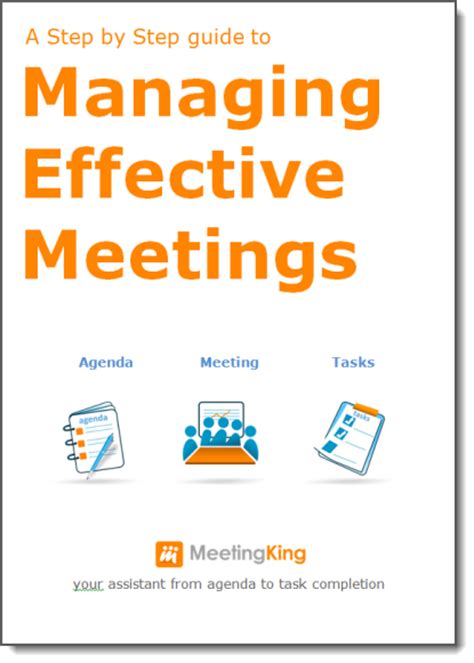 Free Guide To Managing Effective Meetings Meetingking