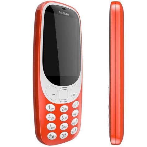 Telefon Mobil Dual Sim Nokia 3310 Warm Red World Comm The Phone