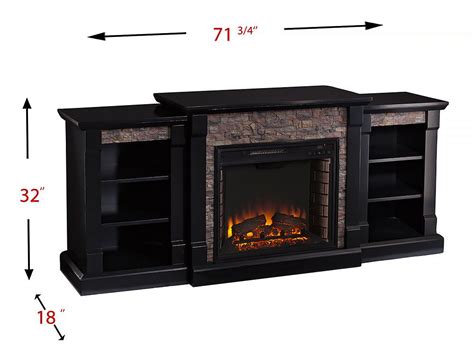 Reviewed by netalia2015 on friday, may 25th, 2018. Gallatin Electric Fireplace Entertainment Center in Black ...