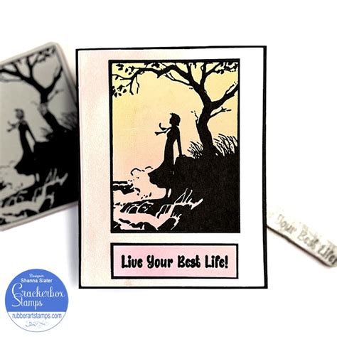 Live Your Best Life Card - Crackerbox Stamps