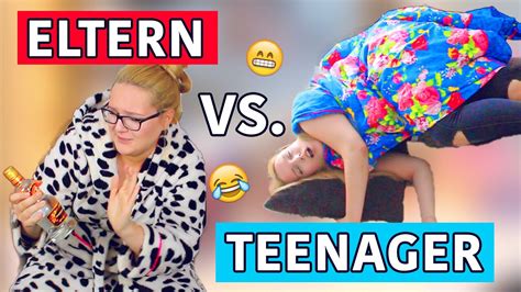 (отец спит.)_|die eltern sind zu hause. ELTERN vs. TEENAGER | Verrückte Situationen die JEDER ...