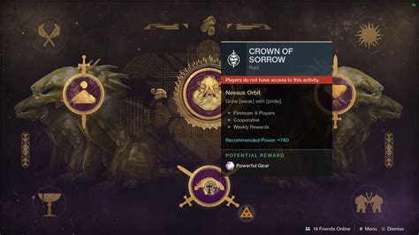 Unlock The Crown Of Sorrow Raid In Destiny 2 Allgamers
