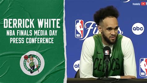 Derrick White Nba Finals Media Day Availability Boston Celtics At