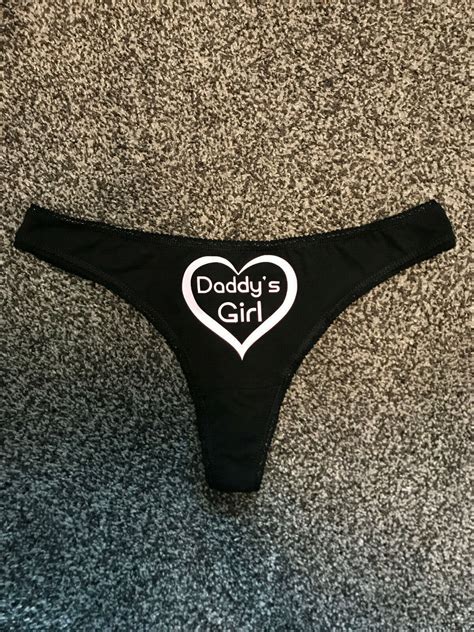 Daddys Girl Thong Naughty Underwear Ddlg Kinky Bdsm Sub Bbw Thongs Ebay