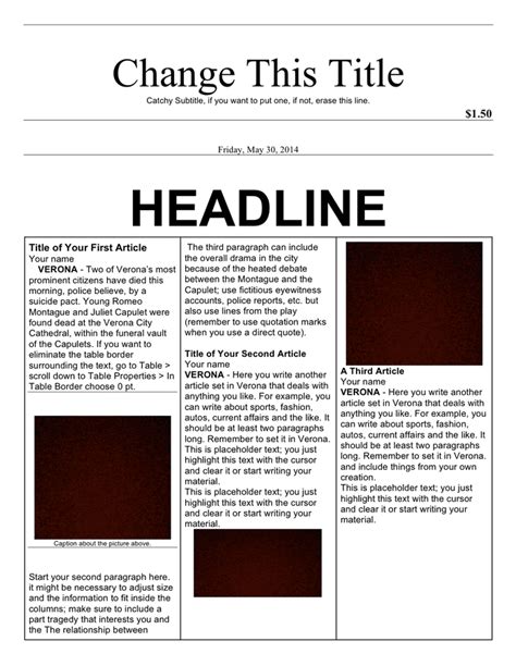 10 Easy Steps How To Write A Newspaper Article Pdf