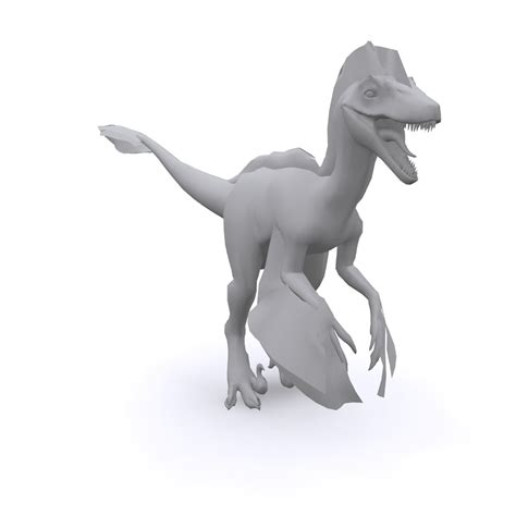 Feathered Raptor Rigged 3d Model In Dinosaur 3dexport