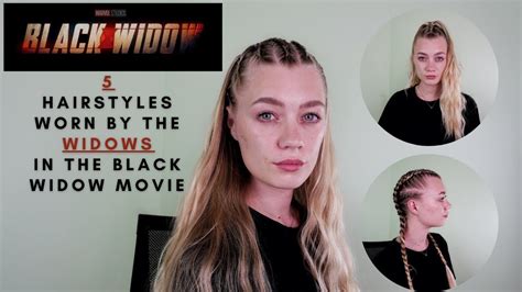 5 Hairstyles Worn By The Widows In The Black Widow Marvel Movie Black