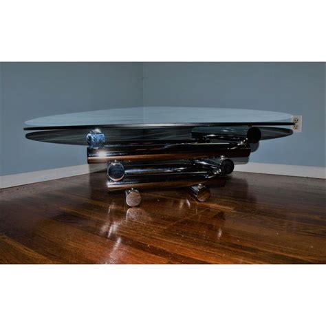 Shop wayfair for the best stacking coffee tables. Mid-Century Stacked Tubular Chrome Coffee Table Base ...