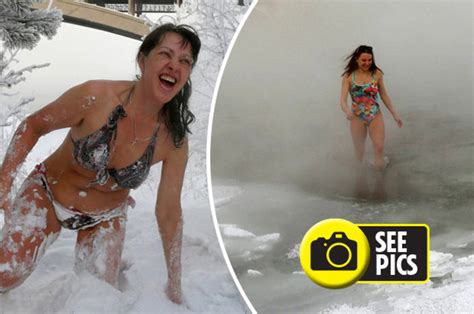 Siberia Swim Russians Take The Plunge In C At Extreme Club Daily Star