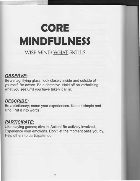 14 Dbt Mindfulness Worksheets