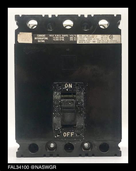 Square D Fal34100 Molded Case Circuit Breaker 100 Amp — North