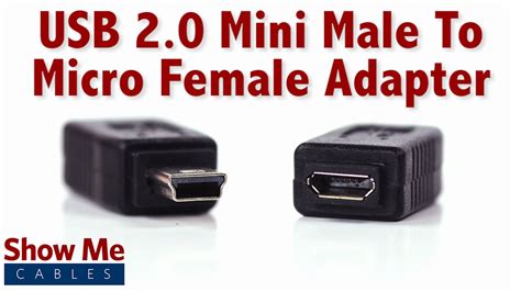Easy To Use Usb 20 Mini Male To Micro Female Quickly Change