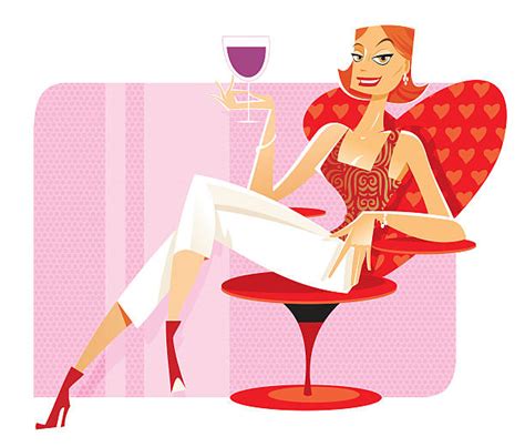 Women Drinking Wine Illustrations Royalty Free Vector Graphics And Clip Art Istock