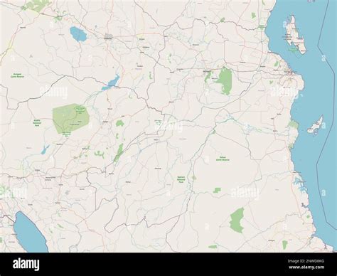 Morogoro Region Of Tanzania Open Street Map Stock Photo Alamy