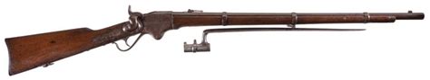 Civil War Spencer Repeating Military Rifle With Bayonet