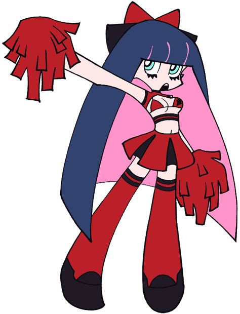Stocking Psg Panty And Stocking With Garterbelt Breasts Cheerleader Long Hair Multicolored