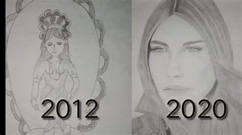 My Drawing Evolution 2012 To 2020 Youtube