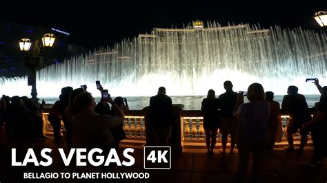 Las Vegas Strip Walking Tour 4k 🇺🇸 Youtube