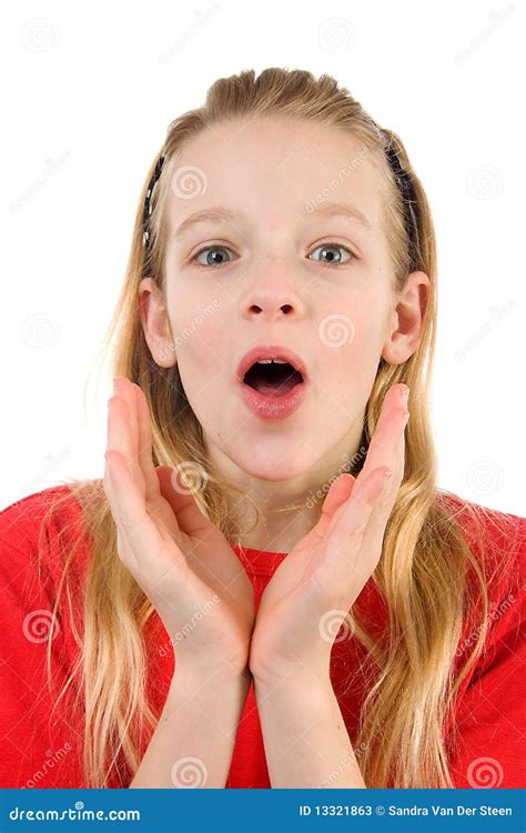 Girl Is Looking Surprised Stock Photos Image 13321863