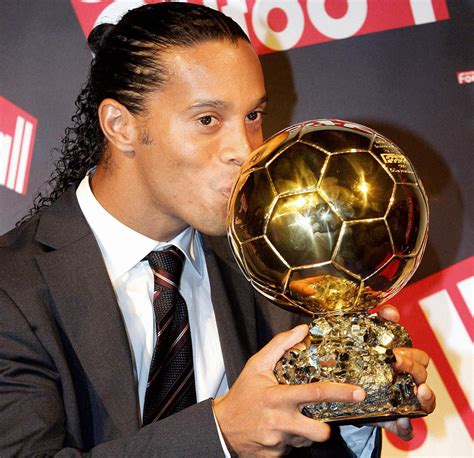 Ronaldinho In 2005 Fifa World Player Of The Year Ballon Dor