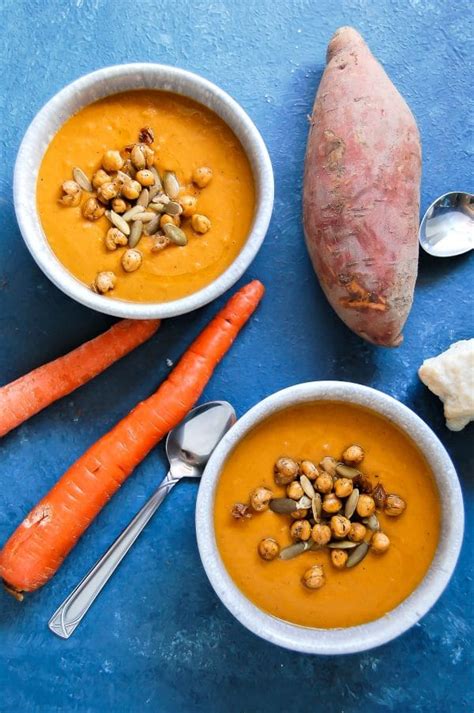 Spiced Sweet Potato Carrot Soup Nutrition To Fit