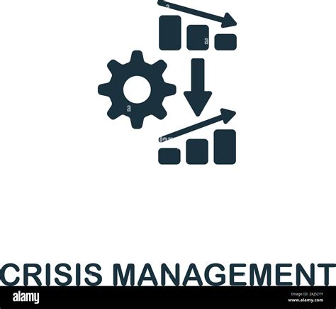 Crisis Management Icon Monochrome Simple Time Management Icon For
