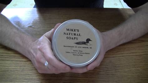 Shaving soap made from natural ingredients. Mike's Natural Shaving Soap the Nitty Gritty - YouTube