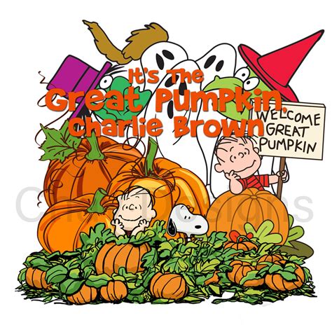 Its The Great Pumpkin Charlie Brown Halloween Digital Etsy