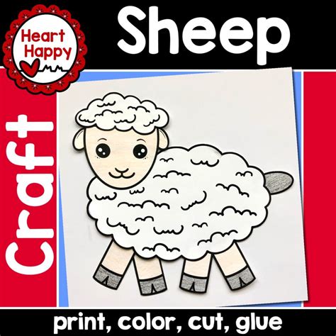 Sheep Craft Lamb Craft Farm Animal Craft Made By Teachers