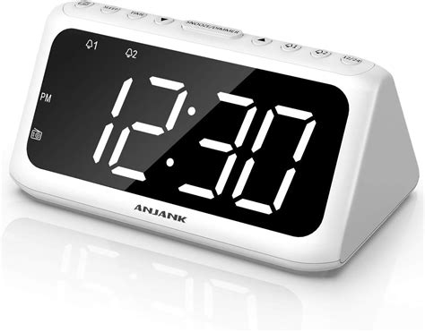 Anjank Digital Alarm Clock Fm Radio Large Led Number